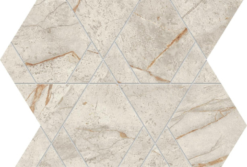 Мозаика AYLW Marvel Diva White Everest Mosaico Triangle Lapp 28,9х33,4 Atlas Concorde