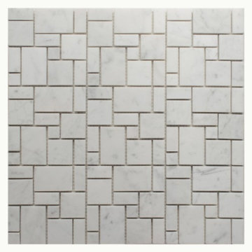 Мозаика Bianco Carrara Random Square 30.5x30.5 Orro Mosaic