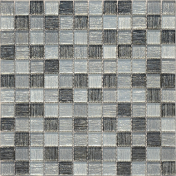 Мозаика Black Tissue 23x23x4 (ПУ) 298x298 Caramelle Mosaic