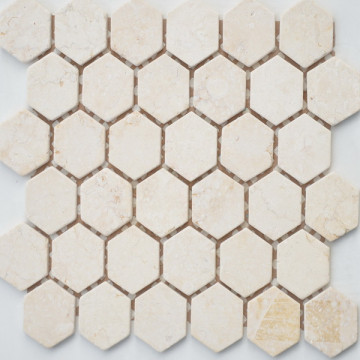 Мозаика Botticino MAT hex 18x30х6 295x305x6 Caramelle Mosaic