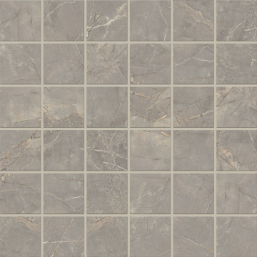 Мозаика BR03 Bernini Grey Мозаика полированная (5х5) 30x30 Estima