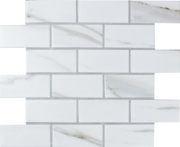 Мозаика Brick Calacatta Gold 4.5*9.5*6 28.8x29.2 Bonaparte