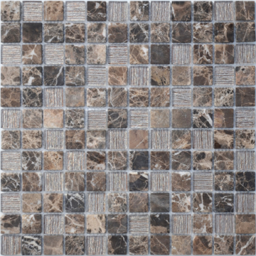Мозаика Coffee Jute 23x23x4 298x298 Caramelle Mosaic