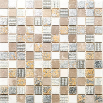 Мозаика CPR-2301 (DSA-2301) мозаика Мрамор+Агломерат 23х23 298х298 Natural