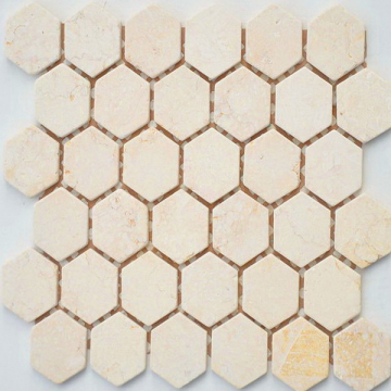 Мозаика Crema Marfil MAT hex 18x30x6 295x305x6 Caramelle Mosaic