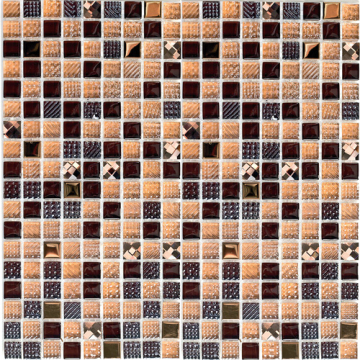 Мозаика Crystal brown (стекло) 15*15 300*300 Bonaparte