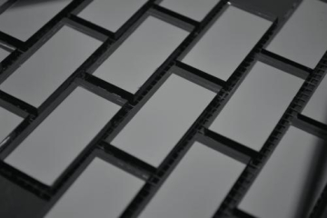 Мозаика D42-2 Мозаика зеркальная на сетке (4.2x2) 30.6x30.6 Vivere