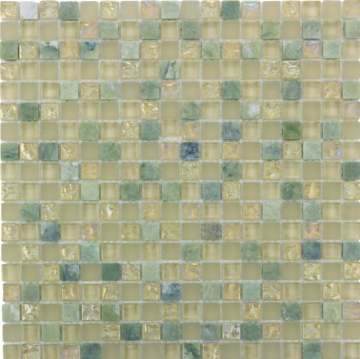 Мозаика DAO-42 стекло + камень 1,5х1,5 30х30 DAO