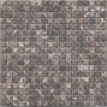 Мозаика DAO-502-15-4 Dark Emperador мрамор 1.5х1.5 30х30 DAO