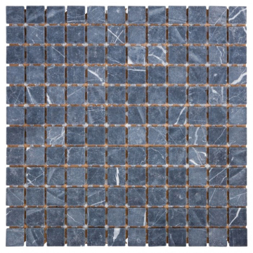 Мозаика DAO-505-23-8 Nero Marquina 2.3х2.3 30х30 DAO