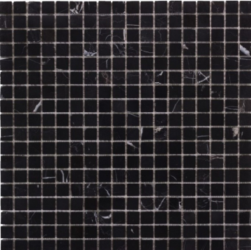 Мозаика DAO-605-15-4 Nero Marquina 1,5х1,5 30х30 DAO