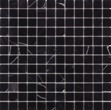 Мозаика DAO-605-23-4 Nero Marquina 2,3х2,3 30х30 DAO