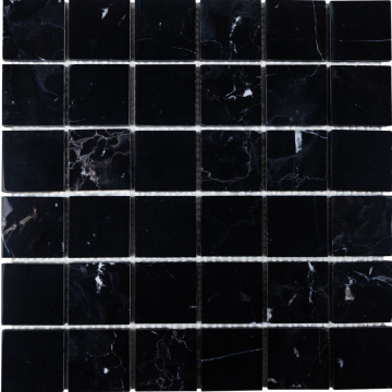 Мозаика DAO-605-48-8 Nero Marquina 4.8х4.8 30х30 DAO