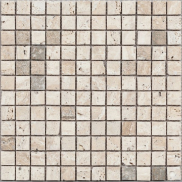 Мозаика DAO-615-15-7 Travertine 1.5х1.5 30х30 DAO