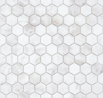 Мозаика Dolomiti bianco MAT hex 18x30x6 295x305x6 Caramelle Mosaic