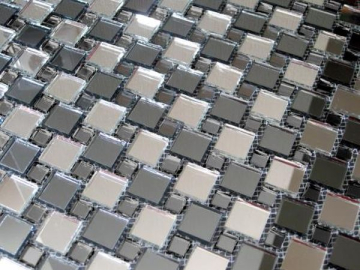 Мозаика DS20-2 Мозаика зеркальная на сетке (2x2+1x1) 30.9x30.9 Vivere