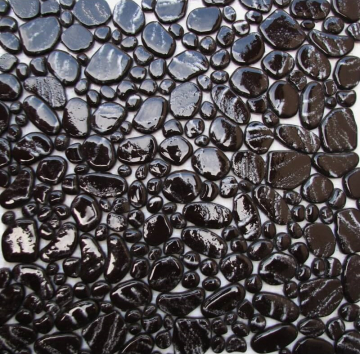 Мозаика E-043 Gravel черный гравий антислип 30.5x30.5 Keramissimo