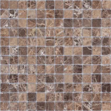 Мозаика Emperador Dark SAT 23x23х4 298х298 Caramelle Mosaic