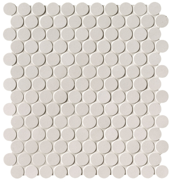 Мозаика fNSV Milano&Floor Bianco Round Mosaico Matt 29.5x32.5 FAP Ceramiche