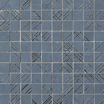 Мозаика fOY0 Bloom Metal Blue Silver Mosaico 30,5x30,5 FAP Ceramiche