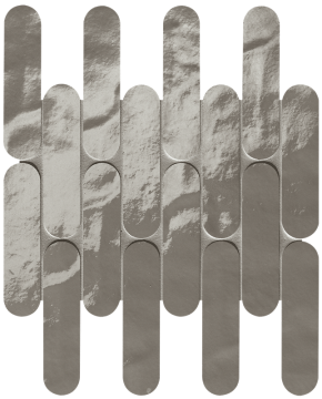 Мозаика fRNV Glim Grigio Fumo Curve Mosaico Brillante 29x29,5 FAP Ceramiche