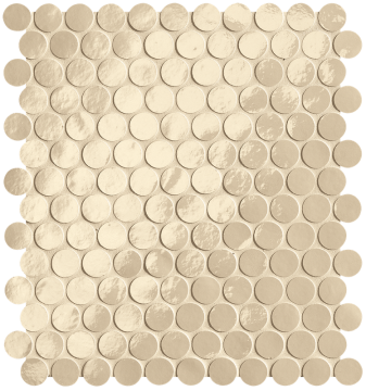 Мозаика fROG Glim Beige Round Mosaico Brillante 29,5x32,5 FAP Ceramiche