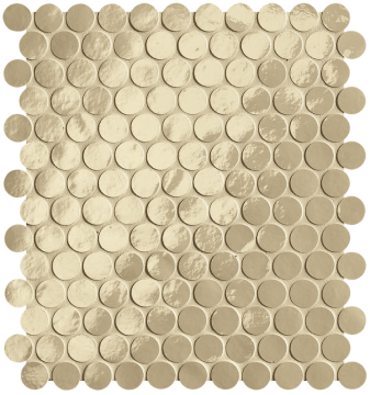 Мозаика fROQ Glim Tortora Round Mosaico Brillante 29,5x32,5 FAP Ceramiche