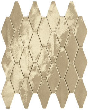 Мозаика fRXH Glim Tortora Rombi Mosaico Brillante 31x35,5 FAP Ceramiche