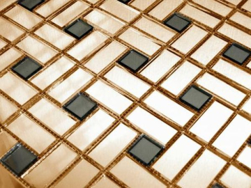Мозаика GD42-2 Мозаика зеркальная на сетке (4.2x2+2x2) 32.8x32.8 Vivere
