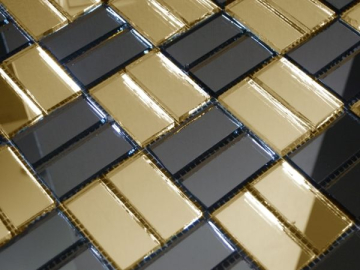 Мозаика GD42-5 Мозаика зеркальная на сетке (4.2x2) 26.2x26.2 Vivere