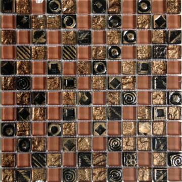 Мозаика Glass Decor Algeria 2.3x2.3 30x30 Bars Crystal