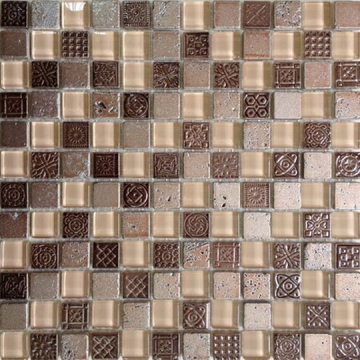 Мозаика Glass Decor Peru 2.3x2.3 30x30 Bars Crystal