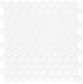 Мозаика HG112S Hexagon Mosaic Satin White 2,65 30x30 Serapool