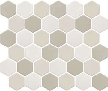 Мозаика JMT31955 Hexagon small LB Mix Antid. 32.5х28.2х6 StarMosaic