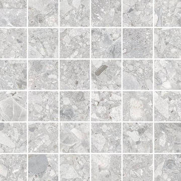 Мозаика K9474338R001VTE0 Ceppostone Мозаика Серый Матовый R10B 7Рек 5x5 30х30 Vitra