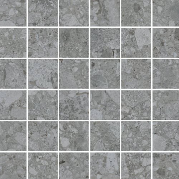 Мозаика K9475138R001VTE0 Ceppostone Мозаика Темно-серый Матовый R10B 7Рек 5x5 30х30 Vitra