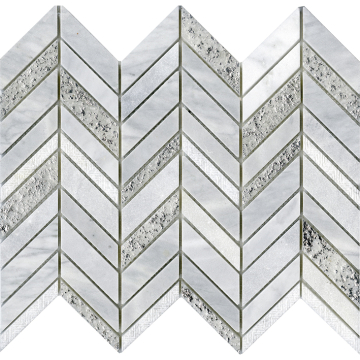 Мозаика L241714811 Constellation Chevron White 25,2x30,4 L'Antic Colonial