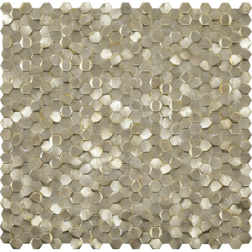 Мозаика L244008731 Gravity Aluminium 3D Hexagon Gold 30.7x30.1x0.6 L'Antic Colonial