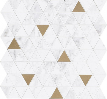 Мозаика M8H0 Allmarble Wall Altissimo Satin Mosaico Tria 40х43 MARAZZI Italy