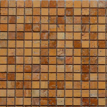Мозаика Marble Mosaic Travertino Giallo 15*15 305*305 Art & Natura