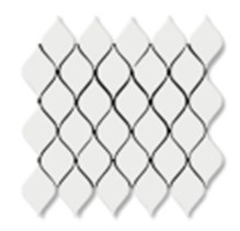Мозаика Melany White glossy 26.4x28 Bonaparte