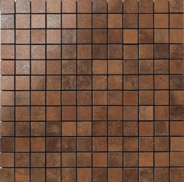 Мозаика Metal Copper Lappato Mosaico 2.5x2.5 29.75x29.75 Apavisa Porcelanico