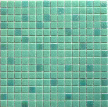 Мозаика MIX24 стекло зеленый (сетка) 20x20x4 327x327 NSmosaic