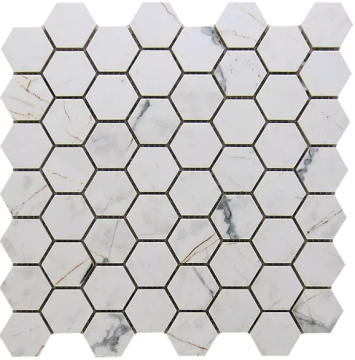 Мозаика MK.HEX.INV WH LP The Room 6.5mm 29.7x28.5 Imola Ceramica