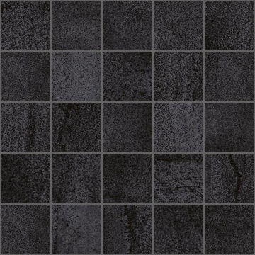 Мозаика MM34034 Декор Metallica мозаичный чёрный 25х25 Laparet