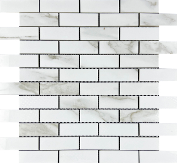 Мозаика Mosaic Statuario Eva brick bone 32.1x29.9 Velsaa