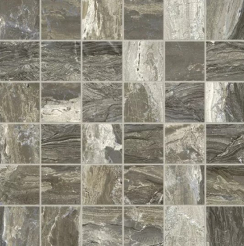 Мозаика Mosaico Gemstone Taupe Rett чип 4.95x4.95 31.6x31.6 Ascot