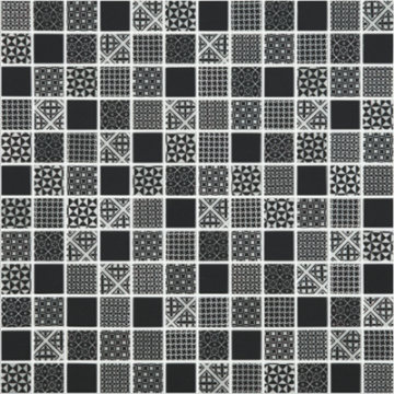 Мозаика Мозаика Born Black 31.5x31.5 (на сетке) Vidrepur