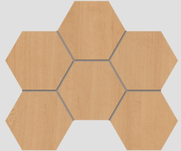 Мозаика Мозаика CW04 Classic Wood Hexagon неполированная 25x28.5 Estima