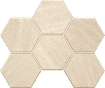 Мозаика Мозаика GB01 Gabbro Hexagon неполированная 25x28.5 Estima